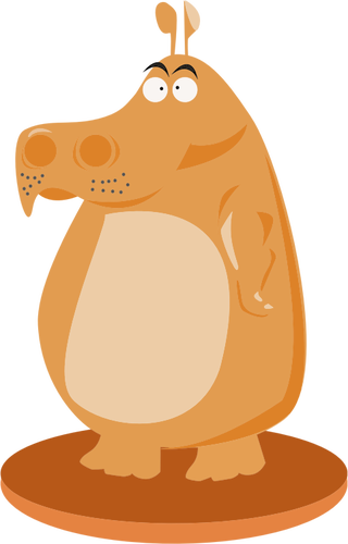 Comic hippo image