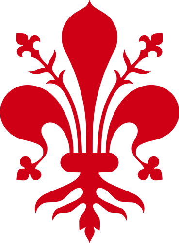 Vector escudo de la ciudad de Florencia