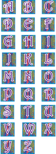 Großbuchstaben-Alphabet Buchstaben