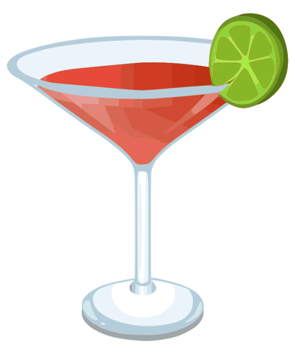 Imagen vectorial coctel Cosmopolitan