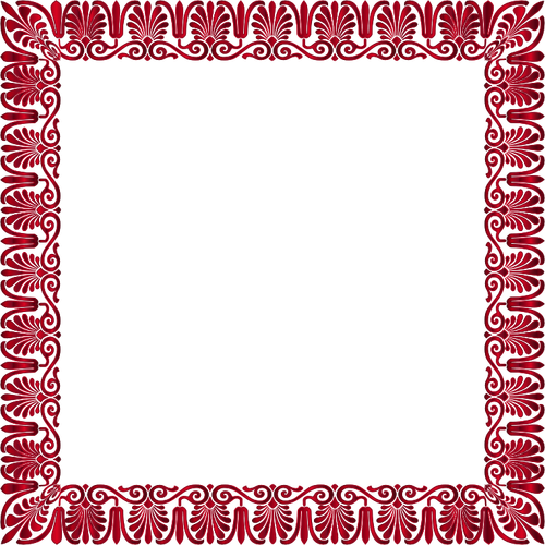 Bingkai dekoratif merah