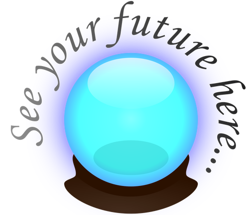 Blue crystal ball