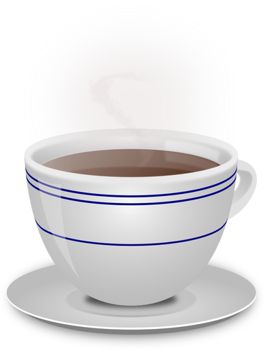 커피의 증기 컵