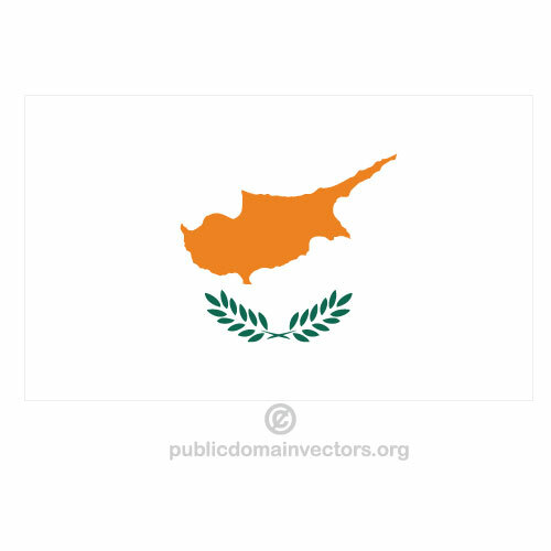 Vektor vlajka Kypru