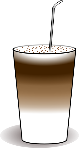 Latte macchiato vector