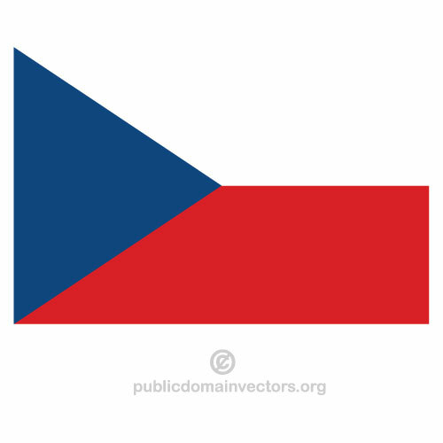 Czech Republic vector flag