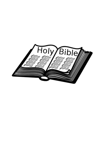 Clipart vetorial da Bíblia Sagrada