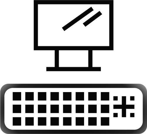 DVI port icon vector image