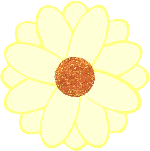 Vector image of daisy petals