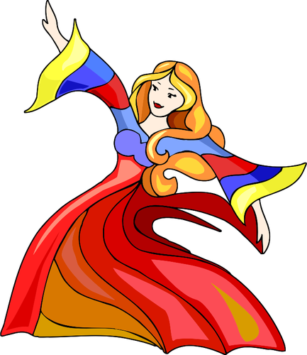 Colorful danseuse