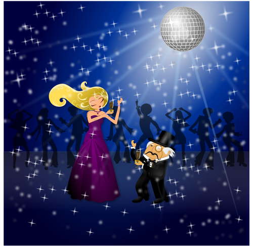 Dancing Couple vector graphics