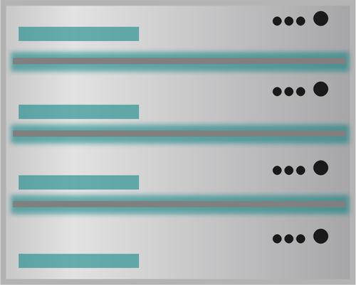 Database server vecor afbeelding