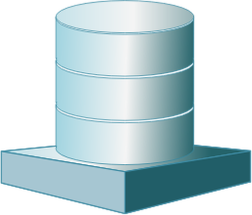 Database platform vector clip art