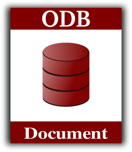 ODF document vector icon