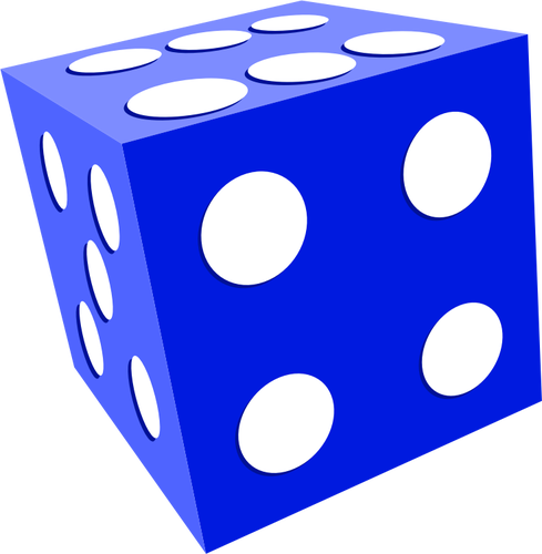 Illustration of playing dice