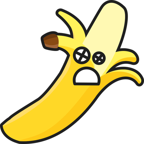 De desen vector speriat banane