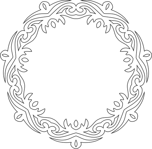 Dekorativ ram Line Art