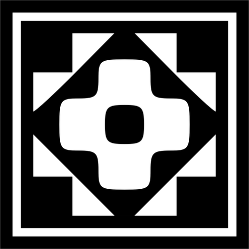 Dekorativa fyrkantig symbol