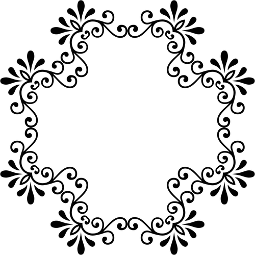 Ilustración de marco negro