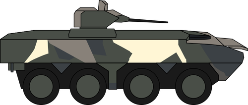 Военный автомобиль Иллюстрация