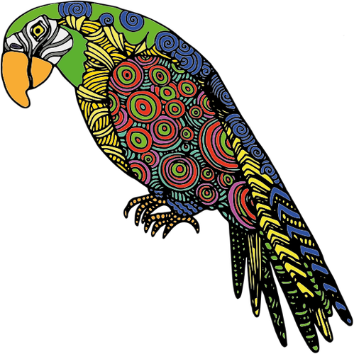 Абстрактные попугай