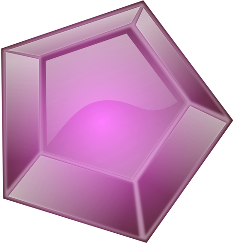 多面紫色菱形向量剪贴画