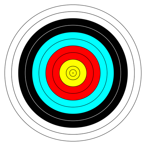 Vector drawing of 11 ring circle