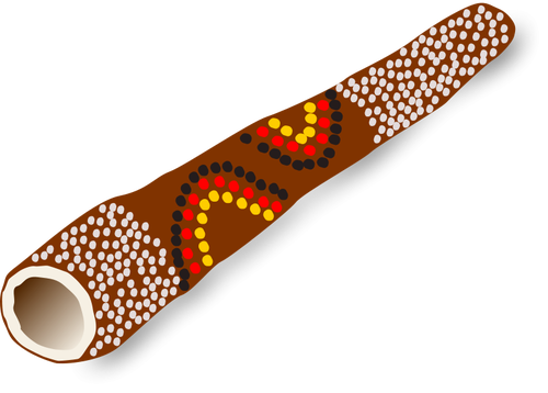 Didgeridoo nástroj vektorový obrázek