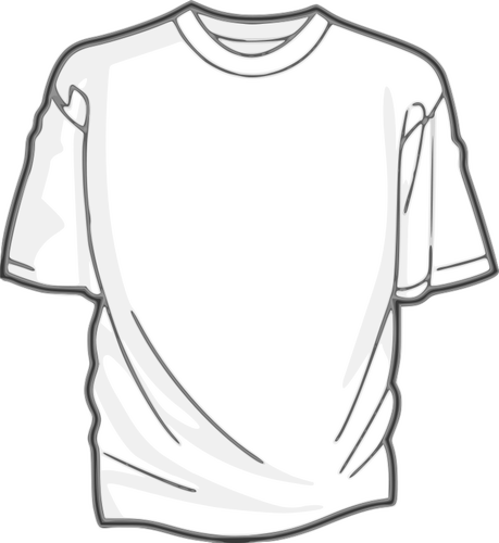 White t-shirt vector image