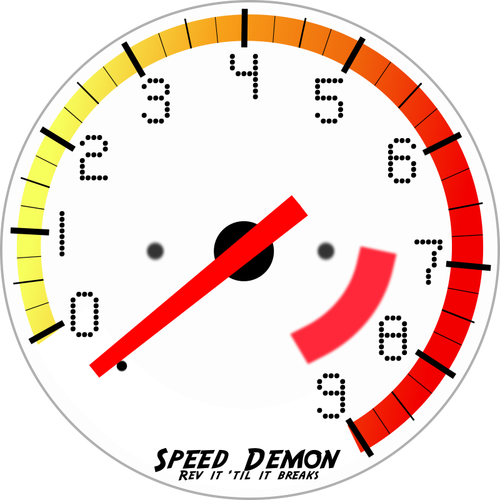 Tachometer vector image