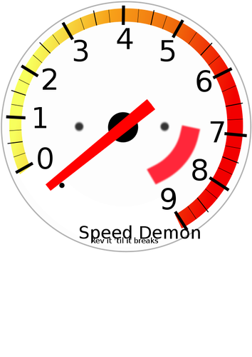 Tachometer vector graphics