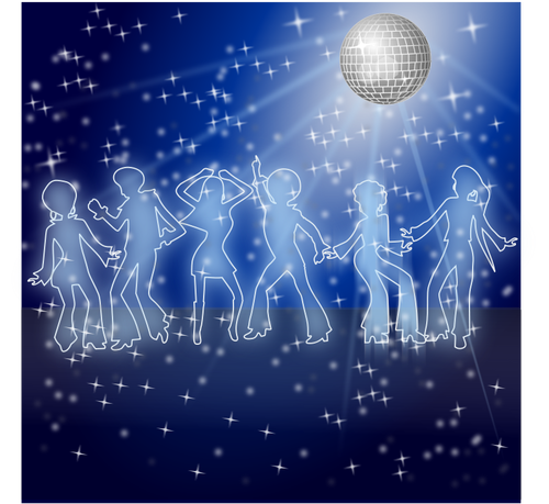 Danse groupe vector clipart