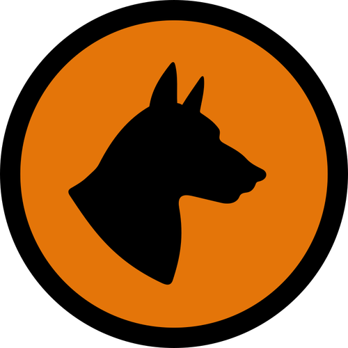 Simbol de pericol câine
