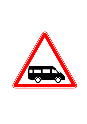 Dollar Van hazard vector sign