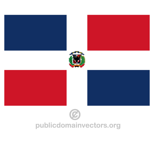דגל הרפובליקה הדומיניקנית וקטור