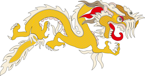 Dragon de colorat