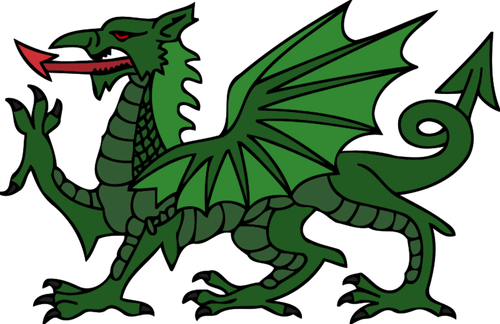 Stiliserade dragon