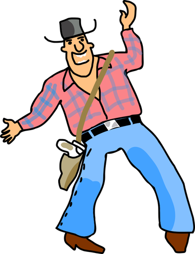 ClipArt vettoriali di cowboy ubriaco