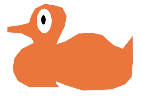 Ilustracja wektorowa kąpieli kaczka