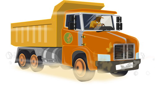 Dump Basculantă camion vector imagine