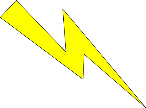 וקטור תמונה של סמל תאורה צהובה