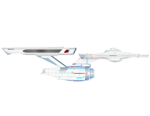 Rozpocząć Trek Enterprise ilustracji wektorowych
