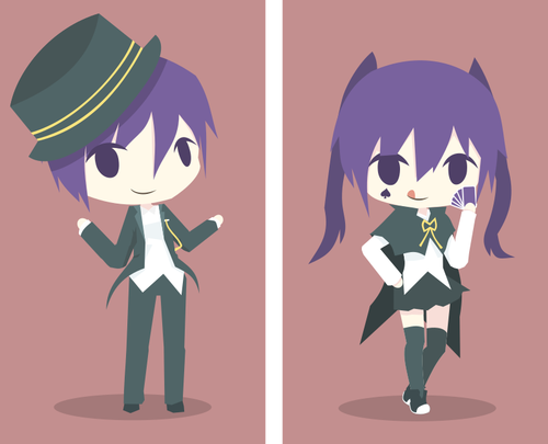 Boy & girl magician