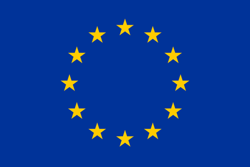 EU-vlag vector illustraties