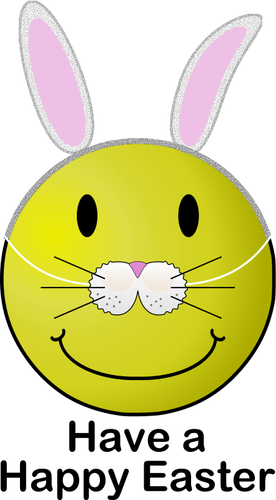 Easter smiley vector image