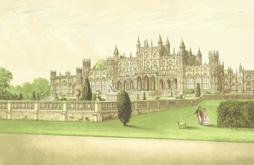 Eaton Hall vector graphics