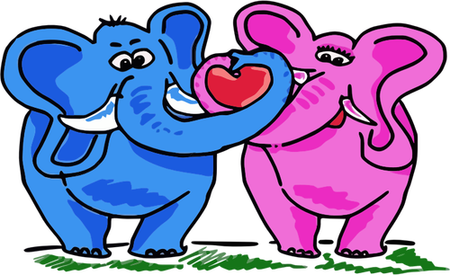 Elephant couple