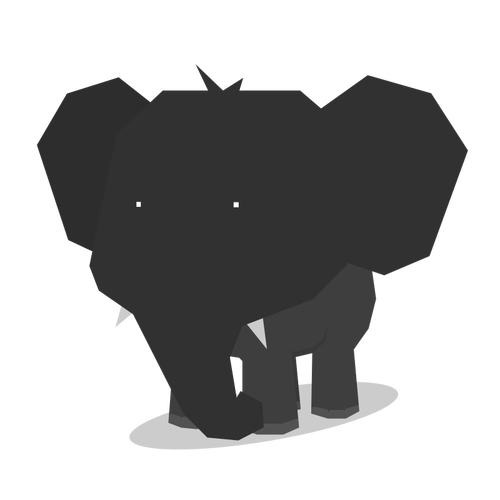 Elephant silhouette