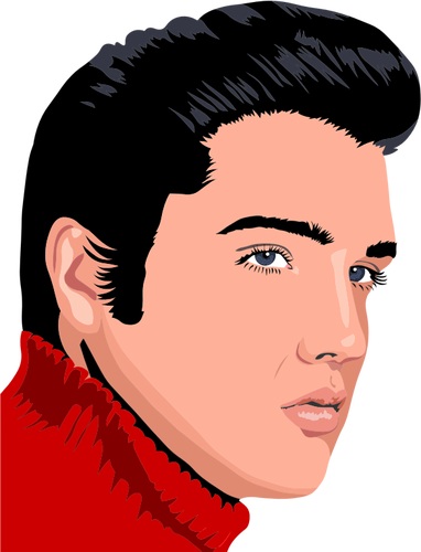 Imagen vectorial de Elvis Presley