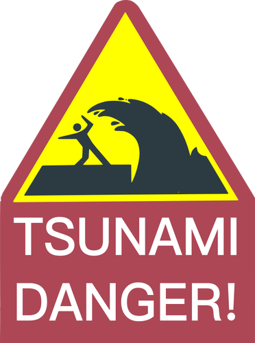 שלט סכנה הצונאמי